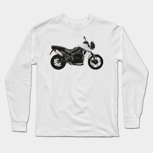 Motorcycle Triumph Tiger 800 XRx white Long Sleeve T-Shirt